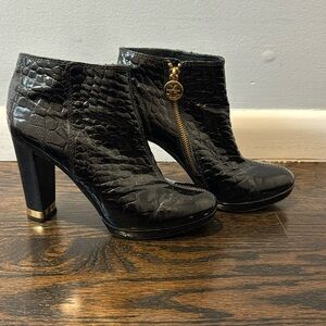 Tory Burch patent leather booties